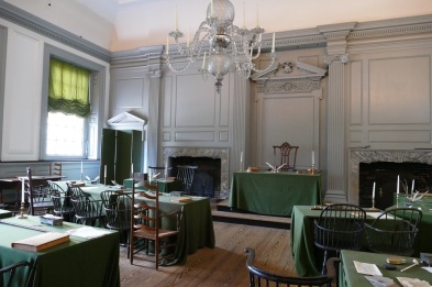 The Assembly Room where the Continental Congress declared Independence